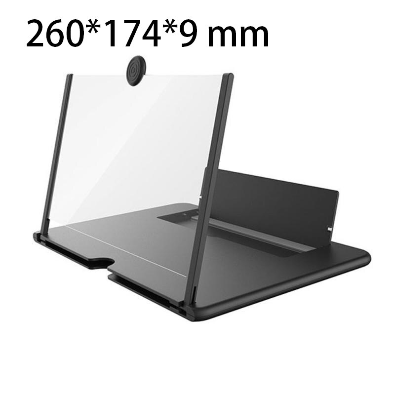 3D praktisch Bildschirm Lupe 12 "HD Video Verstärker Für Smartphone Ständer: A Schwarz