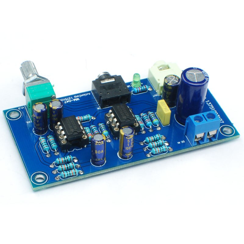 HIFI 47 Earphone Amplifier 2 Channel Headphone Amplifier 47 Amplifier Dc Single Power Version(Finished Product)