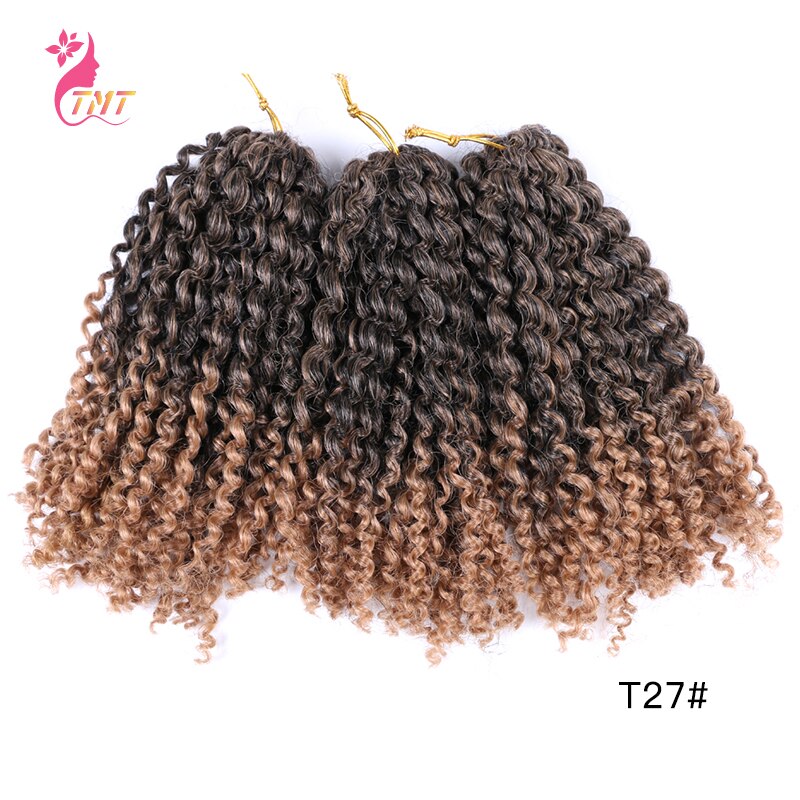 Marly Jerry Curl Jamaicaanse Bounce Gehaakte Vlechten Haar Ombre Synthetische Lente Twist Vlechten Haar Exrensions Voor Zwarte Vrouwen: T27