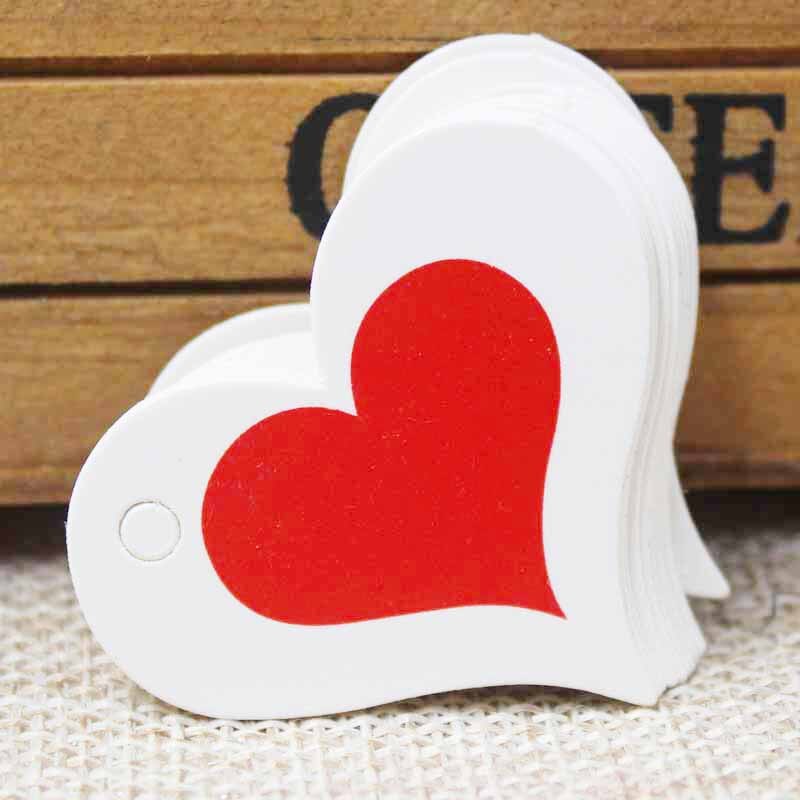 1.18 cala biały/papier do druku kraft tagi zdjęcie 100 sztuk hand made tag z papier przepełniony miłością Tag dla DIY pudełko handmade dobrodziejstw: whiteheartH