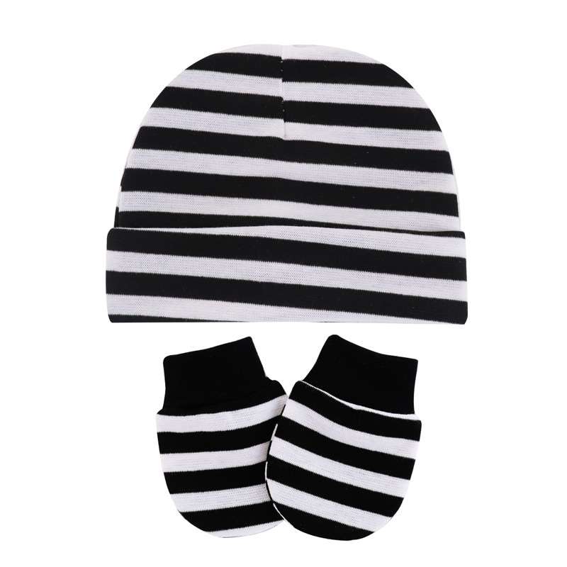 Newborn Winter Hat Gloves Set Boy Girl Warm Cotton Kids Beanies Stuff Children Accessories Baby Bonnet Babies Photography Props: E219601