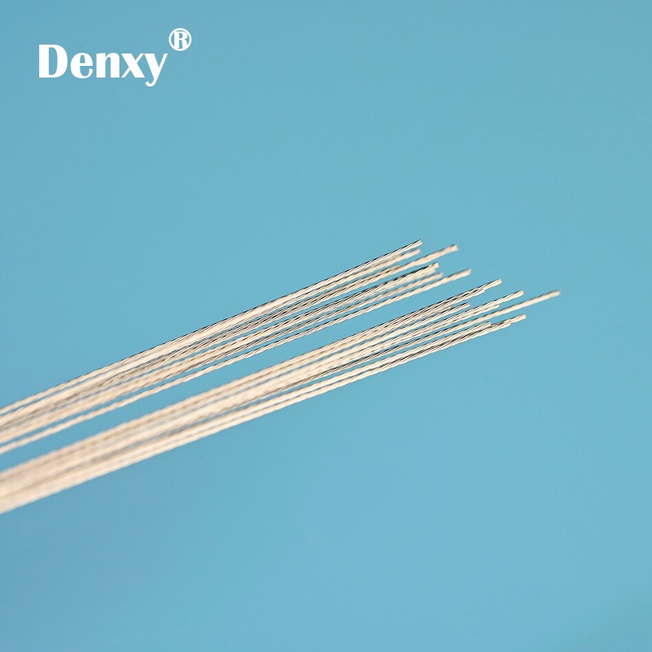 60 stücke Denxy Zahn Twist Draht 6 draht Koaxialkabel Draht Kieferorthopädische Drahtbogen Zahn Ligatur Draht Kieferorthopädische Halterung Zahn Hosenträger x
