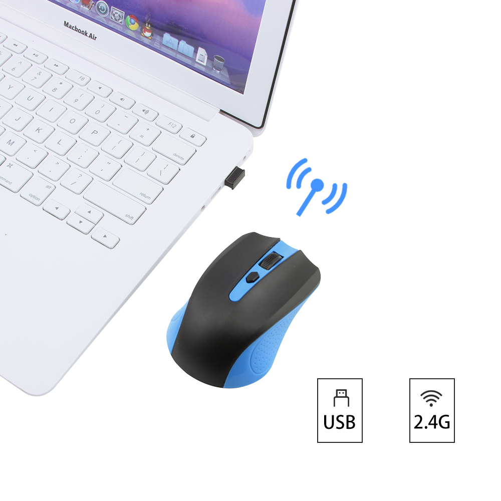 CHYI Wireless Mini Computer Mouse 2.4Ghz Usb Optical Ergonomic Arc PC Mause Cordless Portable Small 3d Mice For Laptop Notebook