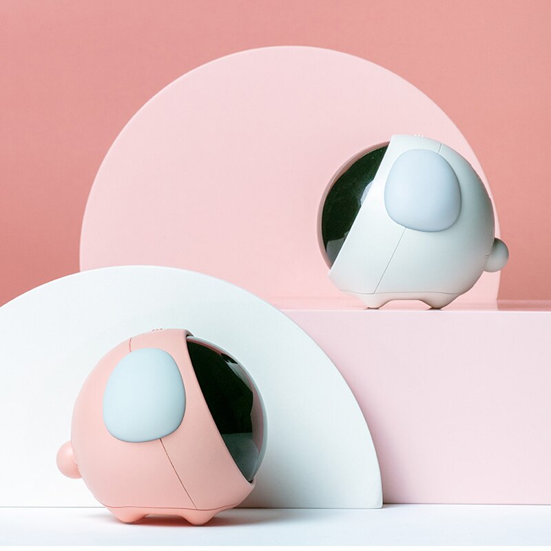 Leuke Uitdrukking Wekker Nachtkastje Voice Control Nachtlampje Usb Oplaadbare Kind Snooze Wekker Kid Digitale Led Klok