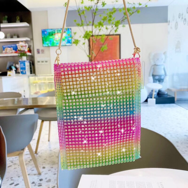 Luxe damestas met flitsdiamanten en hangende fran-xj-telefoontas voor iphone, samsung, xiaomi, huawei en andere mobiele telefoons: 1h