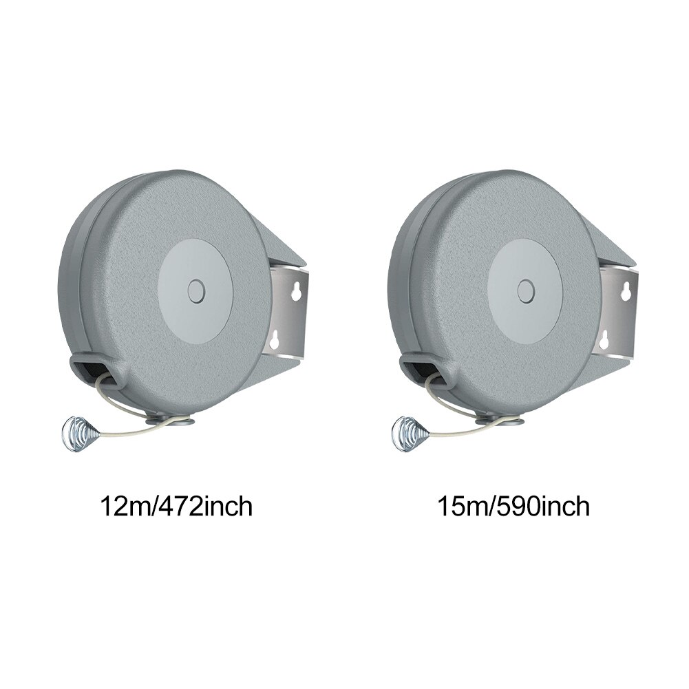 Single Rope Laundry Dryer Heavy Duty Wall Mounted Retractable Clothesline Outdoor Indoor Adjustable Length Wear Resistant