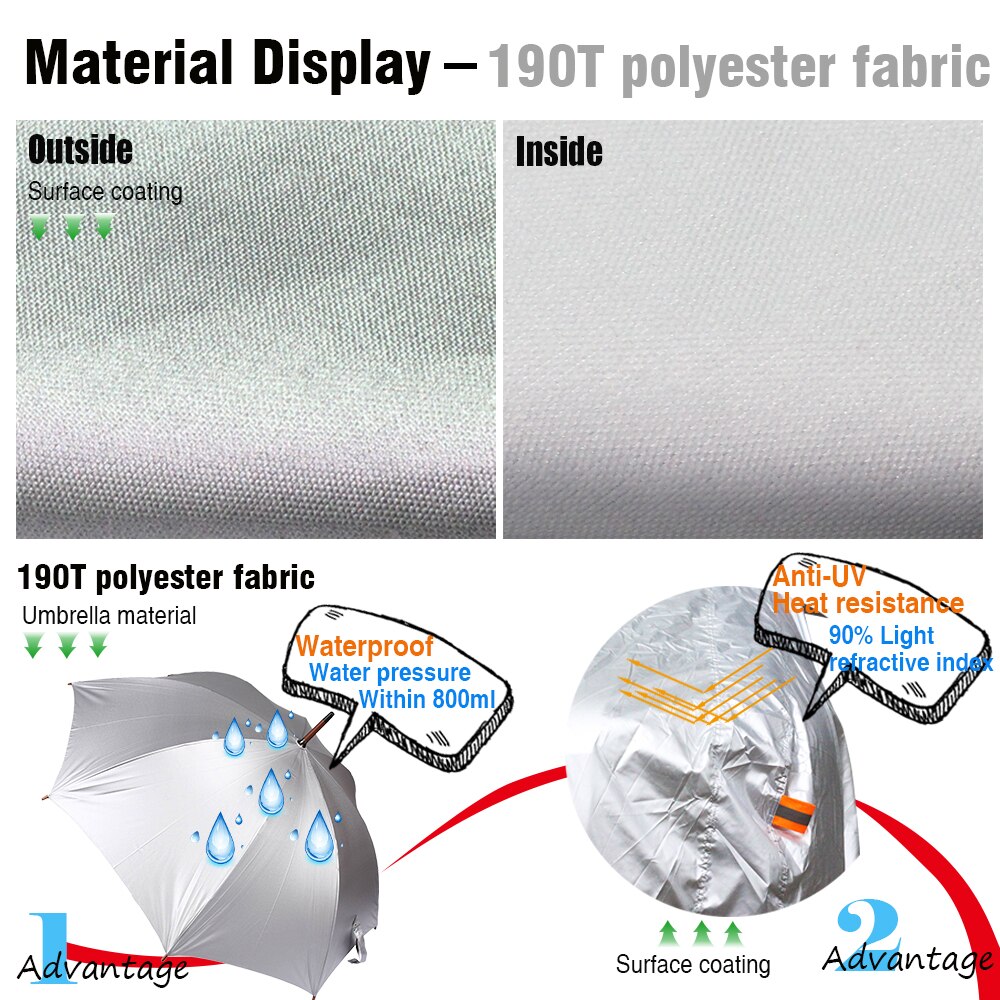 Buildreamen2 Car Cover Sun Snow Rain Dust Protection Cover Waterproof For Ford Everest Expedition Edge Galaxy Windstar Freestar