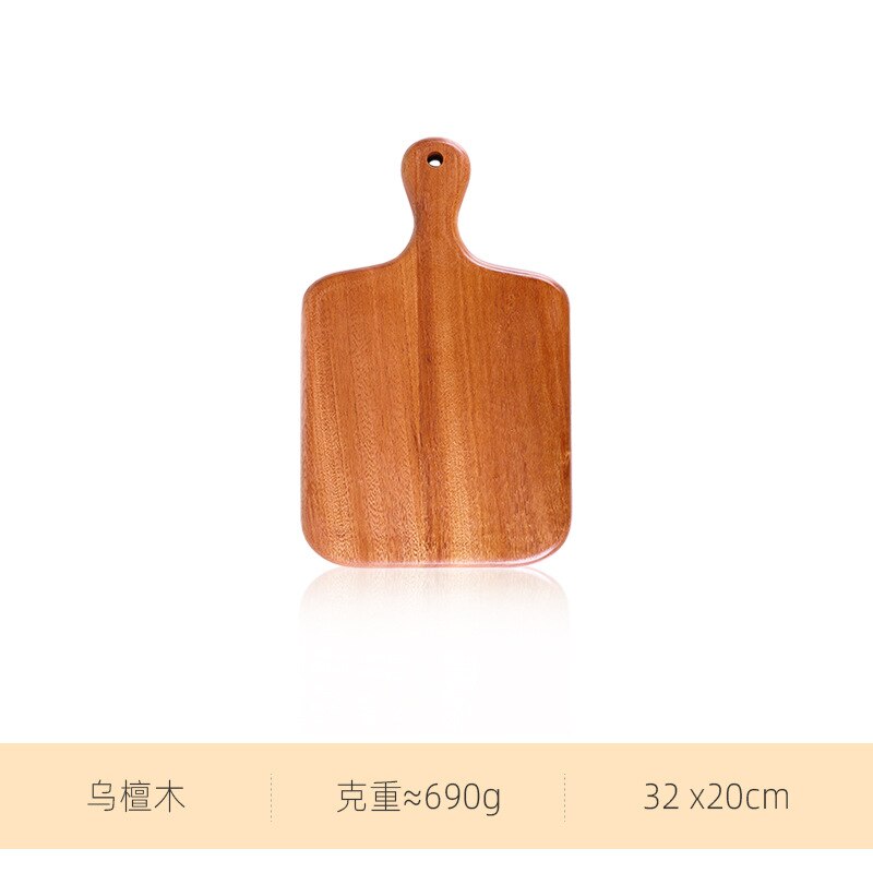 Ebony Wood Chopping Board Whole Wooden Raw And Cooked Cutting Board Dim Sum Pastry Tray: C