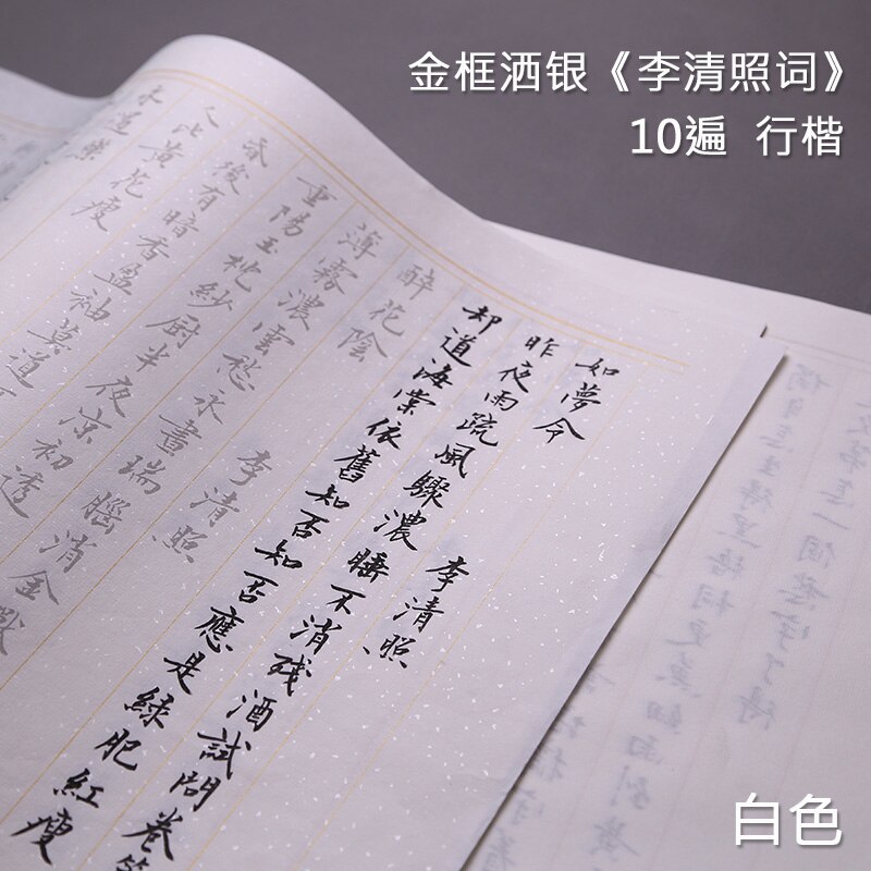 Copybook Chinese Brush Calligraphy Copybook 10sheets Multipel Type Adult Beginner Chinese Regular Script Calligraphy Copybooks: S