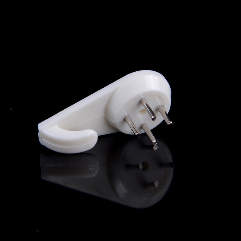 10 stk hvid maleri fotoramme krog plast usynlige væg kroge montere fotobillede søm krog bøjle spejl hængende bøjler