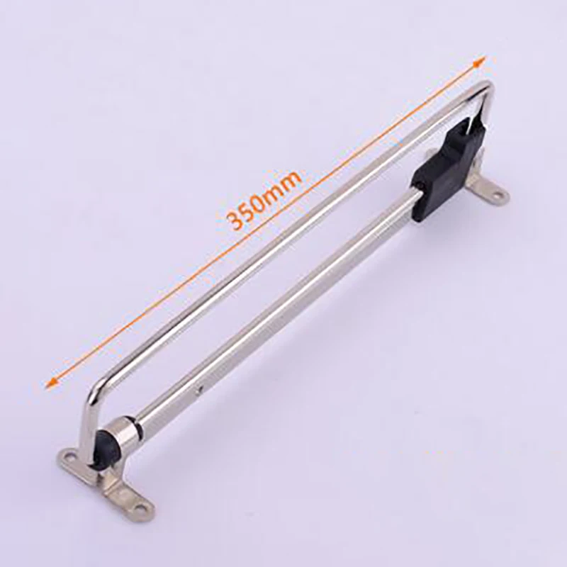 Stainless Steel Retractable Wardrobe Rail Clothes Hanger Towel Coat Racks Adjustable Closet Rod Rail Organizer Rack: 350mm