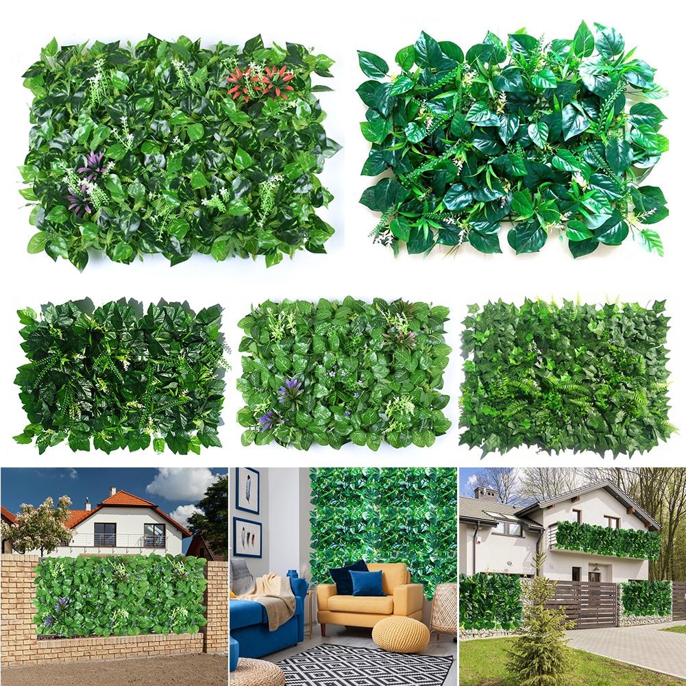 Garden Fence Artificial Leaf Hedge Board Simulation Plant Wall Green Plant Wall Decoration Plant Background Wall Decoration