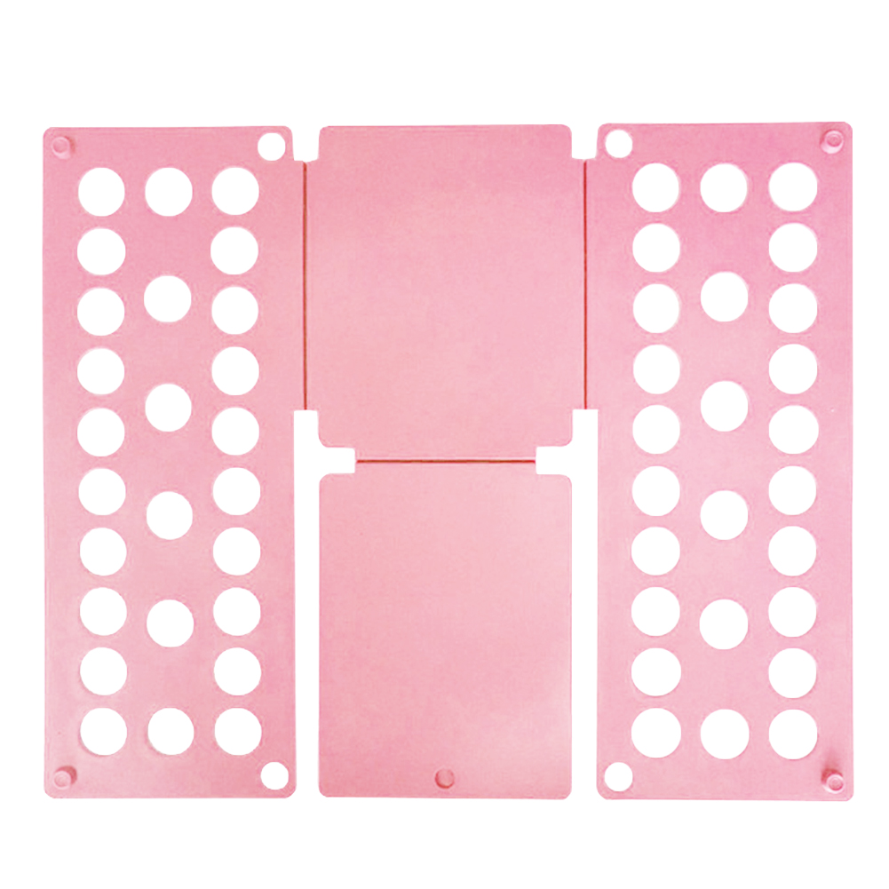 Clothes Folding Board Adults Child Clothing Folder Bender Plastic Practical Detacha All Size Quick Fold the Clothes T Shirts: Pink