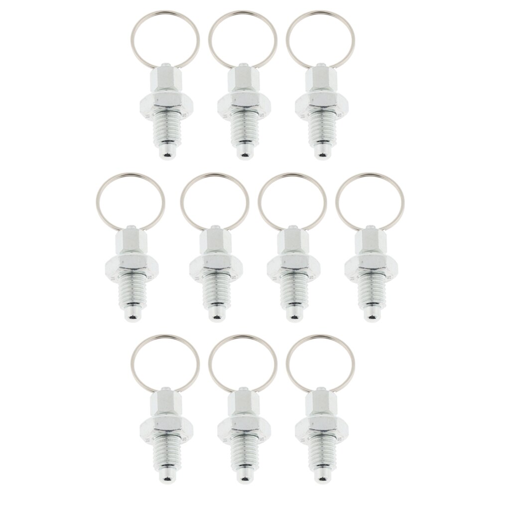 Qinggw Edelstahl Druckfedern 10 Stück - 0,8x8x50mm Rostfrei