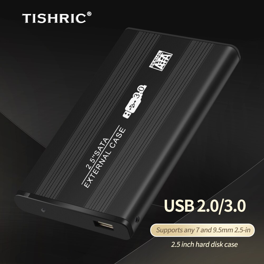 TISHRIC Hdd Case Usb 2.0 To Sata Support 8 TB External Hard Drive Case Hdd Enclosure Hard Disk Case 2 5 Hard Disk Enclosure