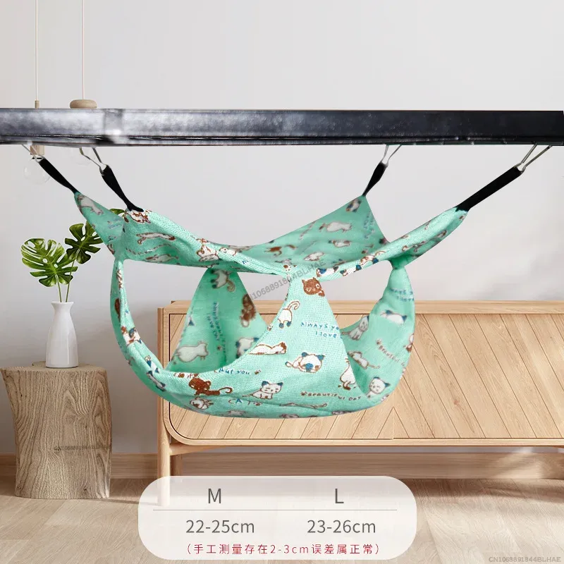 Hamac en peluche pour Hamster, petit Animal, Double couche, sac de couchage épais, nid pour animaux de compagnie, Rat, écureuil, Cage suspendue pour maison: L / Léopard