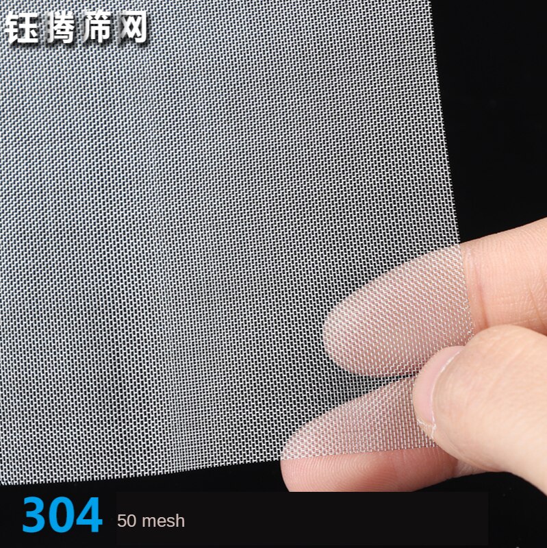 50 Mesh Filtration Mesh 304 Stainless Steel Woven Wire Silver Filtration Cloth Screen 50 x 100cm