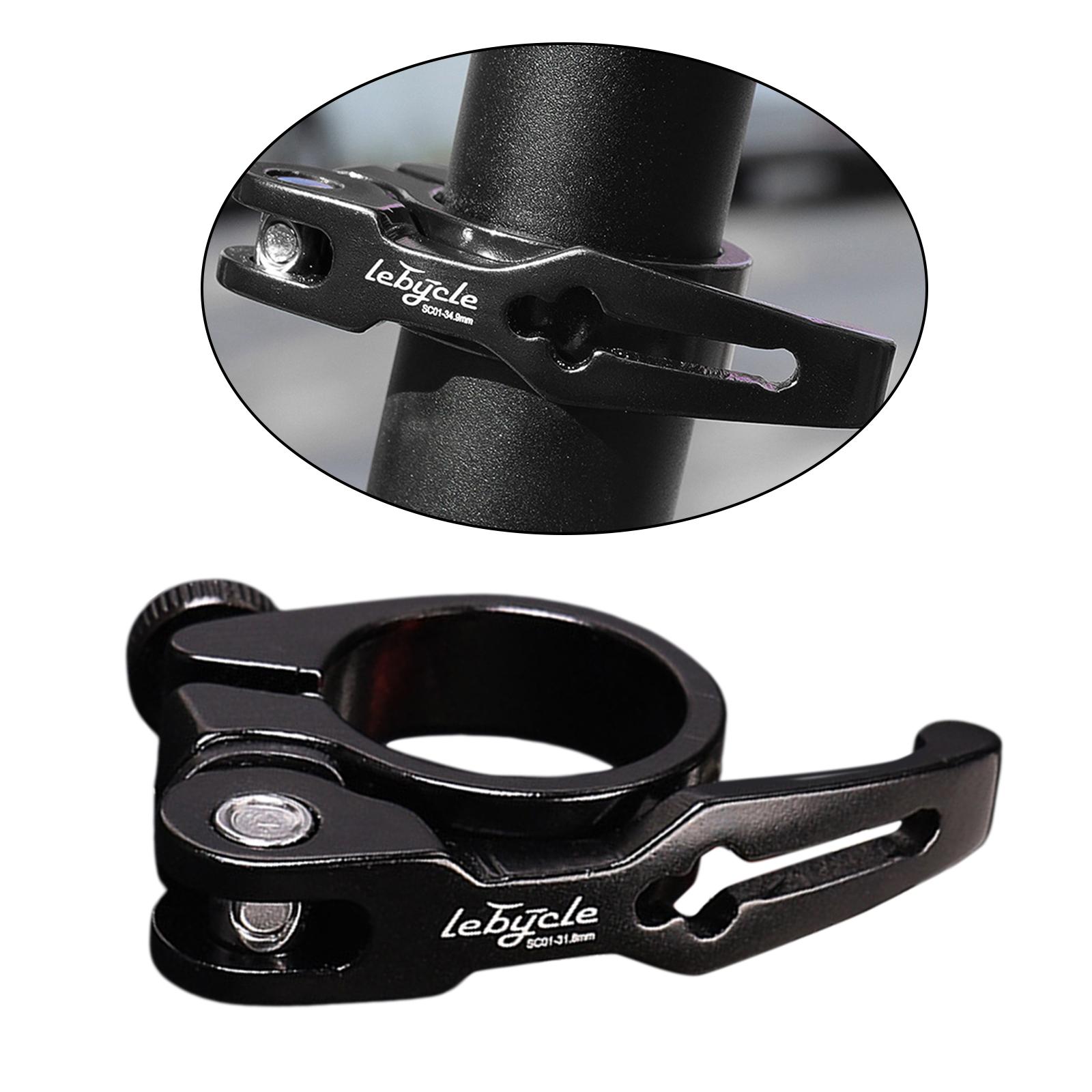 Aluminium Fiets Zadelpenklem Berg Fiets Pole Zadelpen Kraag Clip 31.8Mm Of 34.9Mm Apparatuur: Black 31.8MM