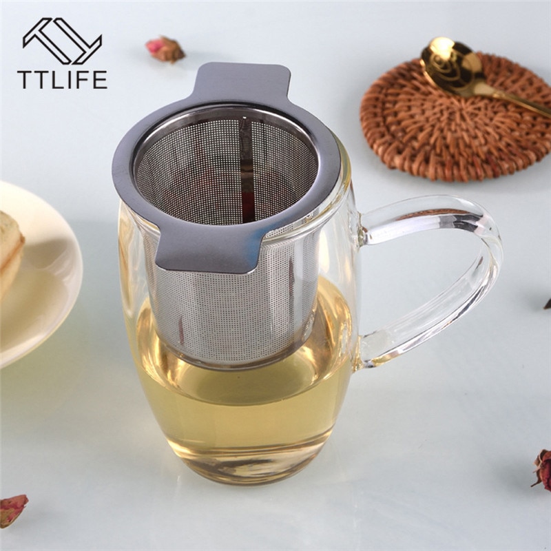 Ttlife Tea Leaf Spice Filter Drinkware Mesh Thee-ei Theezeefje Theepot Roestvrij Staal Losse Keuken Accessoires Herbruikbare