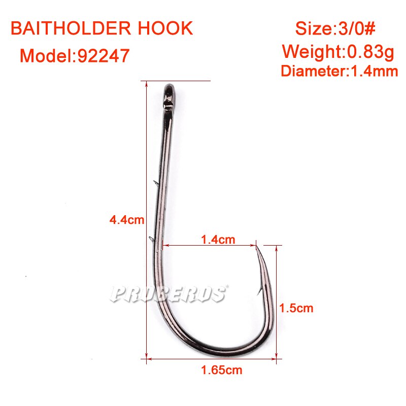 100pcs/lot Fishing Hooks 6-1# 1/0-6/0# Fish Hook Bait Holder Black Color Jig Big Barbed Hook Treble Hooks Fishing Tackle Pesca: 92247 3 0