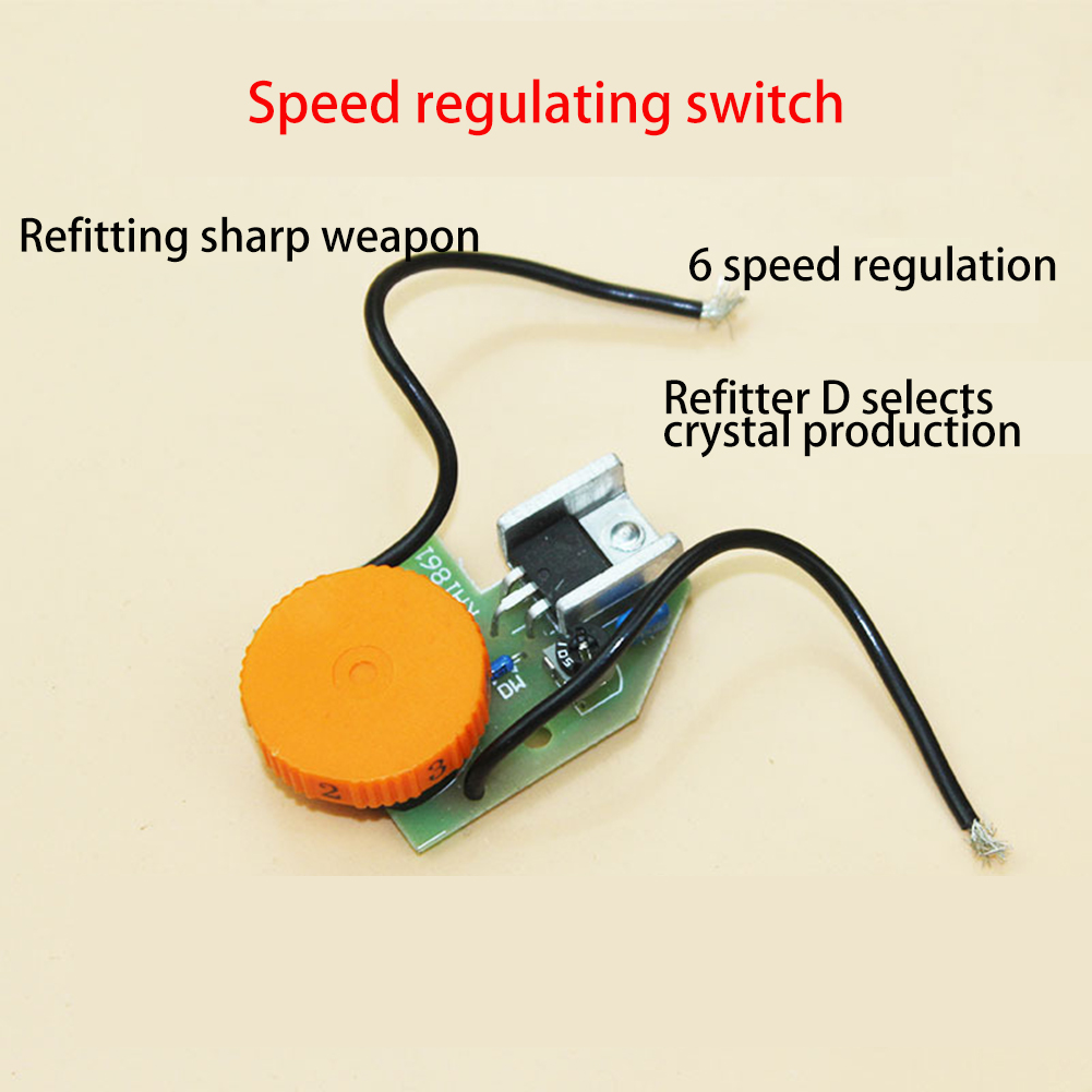 High Power 250V 12A Angle Grinder Switch Speed Controller Knob Switches Power Tools for Under 1600W Electric Hammer Polishing Ma