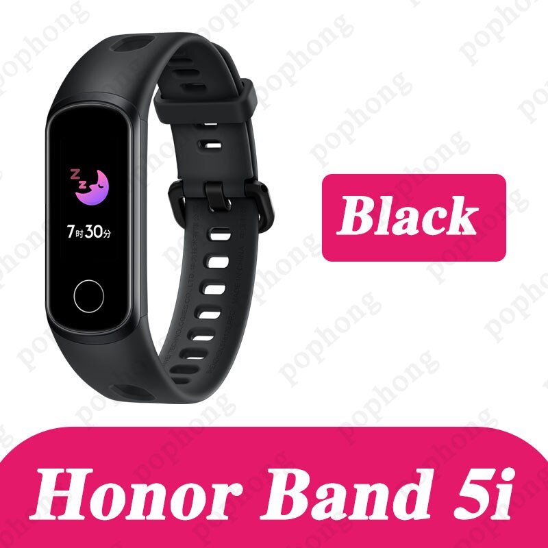Huawei Honor Band 5i Smartband sang oxygène coeur rage ftness sommeil tracker USB Charge: band 5i black