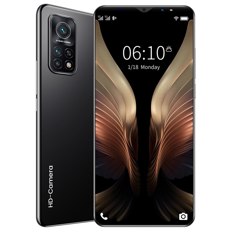 Téléphone portable M10T Pro, écran de 5.5 pouces, smartphone, MTK6572, double cœur, 512 mo de RAM, 4 go de rom, double veille, Android 4.4, prise ue: Clair