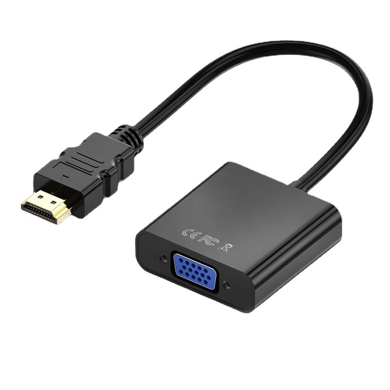 1080P HD Digital zu Analog Konverter Kabel HD Hafen zu VGA Adapter für Schreibtisch PC Laptop zu HDTV Monitor Projektor Anzeige: Schwarz