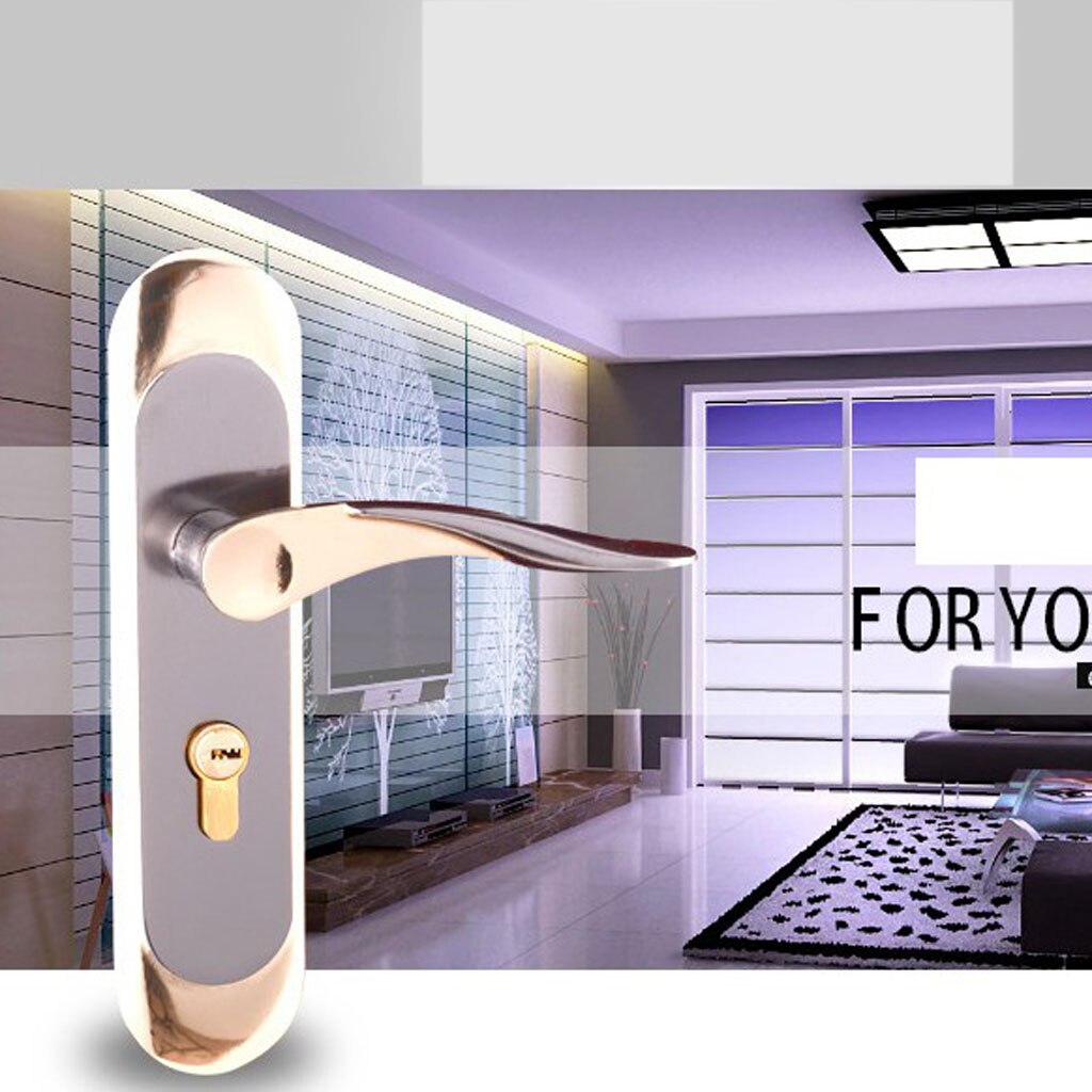 Internal Room Door Handles Packs - Latch Lock Bathroom Lever Lockset #5