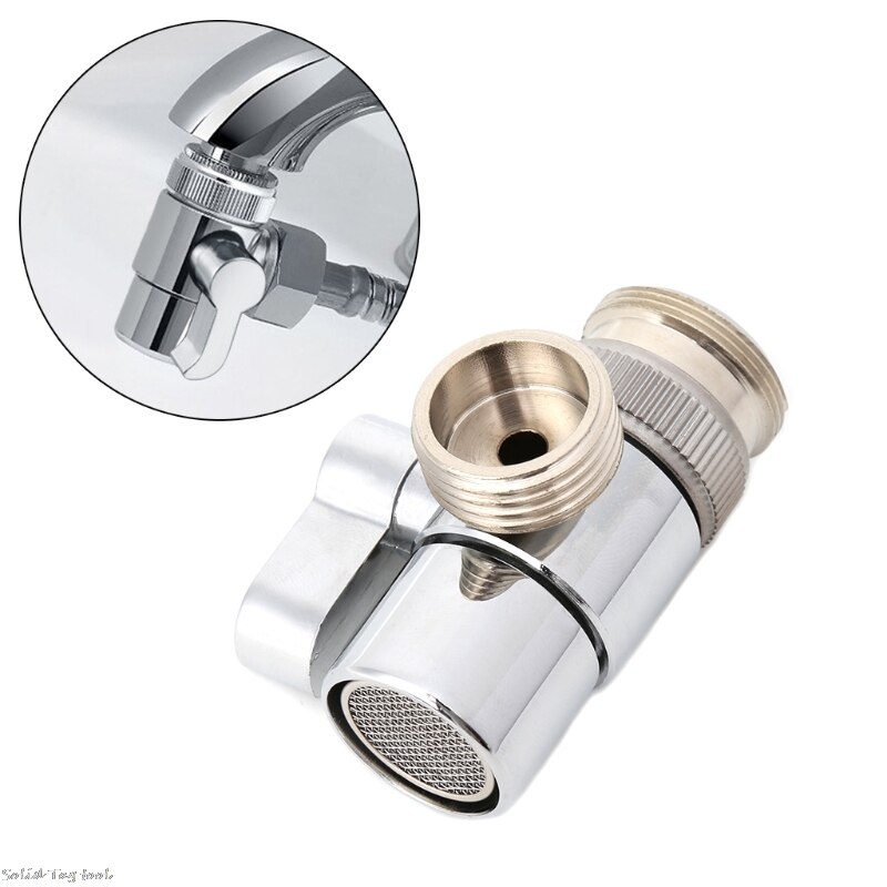 Bathroom Kitchen Brass Sink Valve Diverter Faucet Splitter to Hose Adapter M22 X M24 4XFD