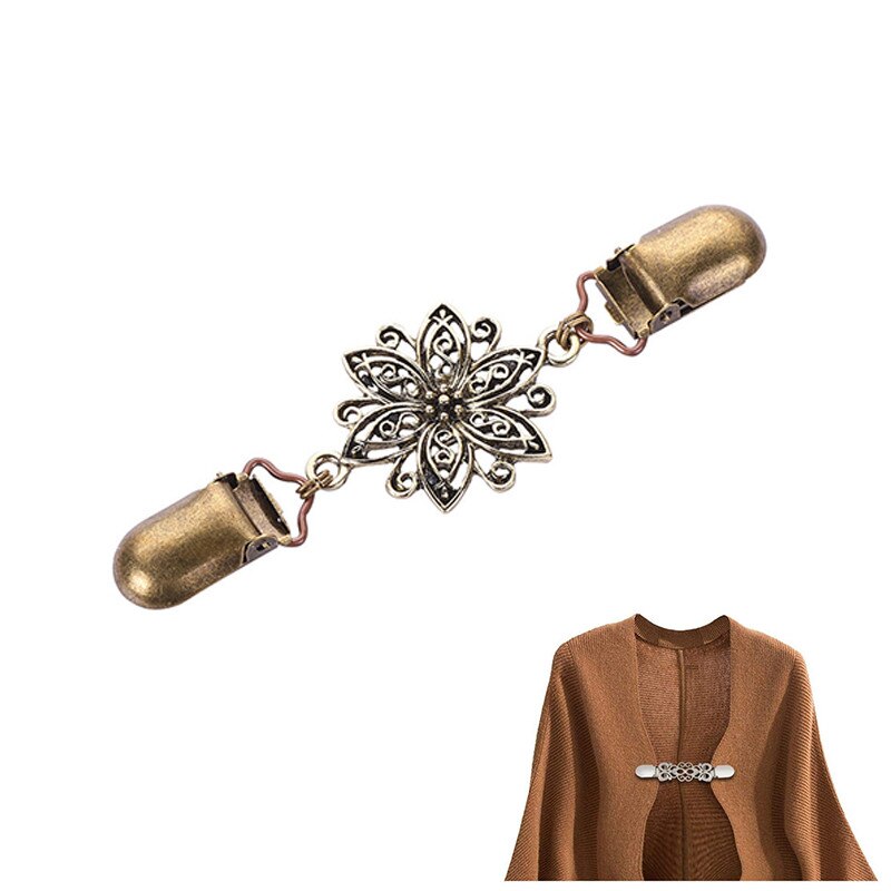 1pc kofta krage clips hållare dam klänningar sjal dekor glänsande kristall cape kappa spännen fästen spänne brosch klämma: 2 10 x 3.5cm