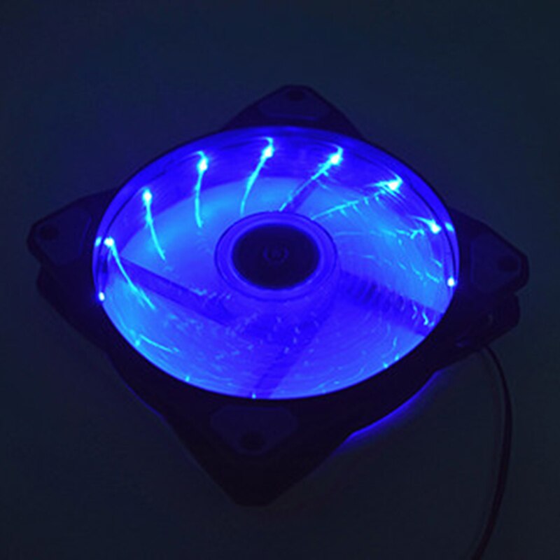 Adjustable Computer Cooling Fan 120mm Fan PC Case Fan CoolerCase Glare Red Blue Green White Cooler Fans for Computer Cooler RGB: Blue