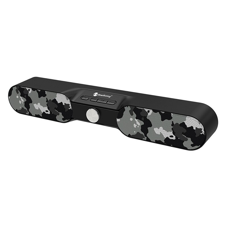 HIFI Bluetooth Speaker Draagbare Draadloze Kolom Super Bass Dual Luidsprekers Soundbar met Mic TF FM Radio USB Sound Box 3D stereo: camouflage boombox