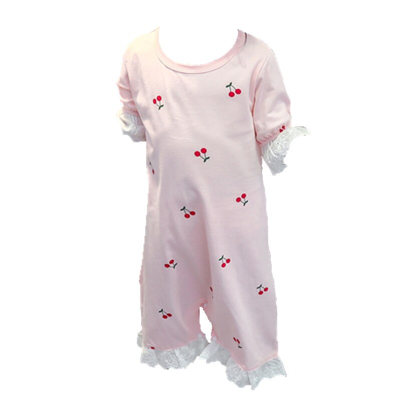 Baby Meisje Pyjama Katoen Deken Dwarsliggers Half Mouw Zomer Baby Nachtkleding Split Been Pyjama Peuter Meisjes Ropa