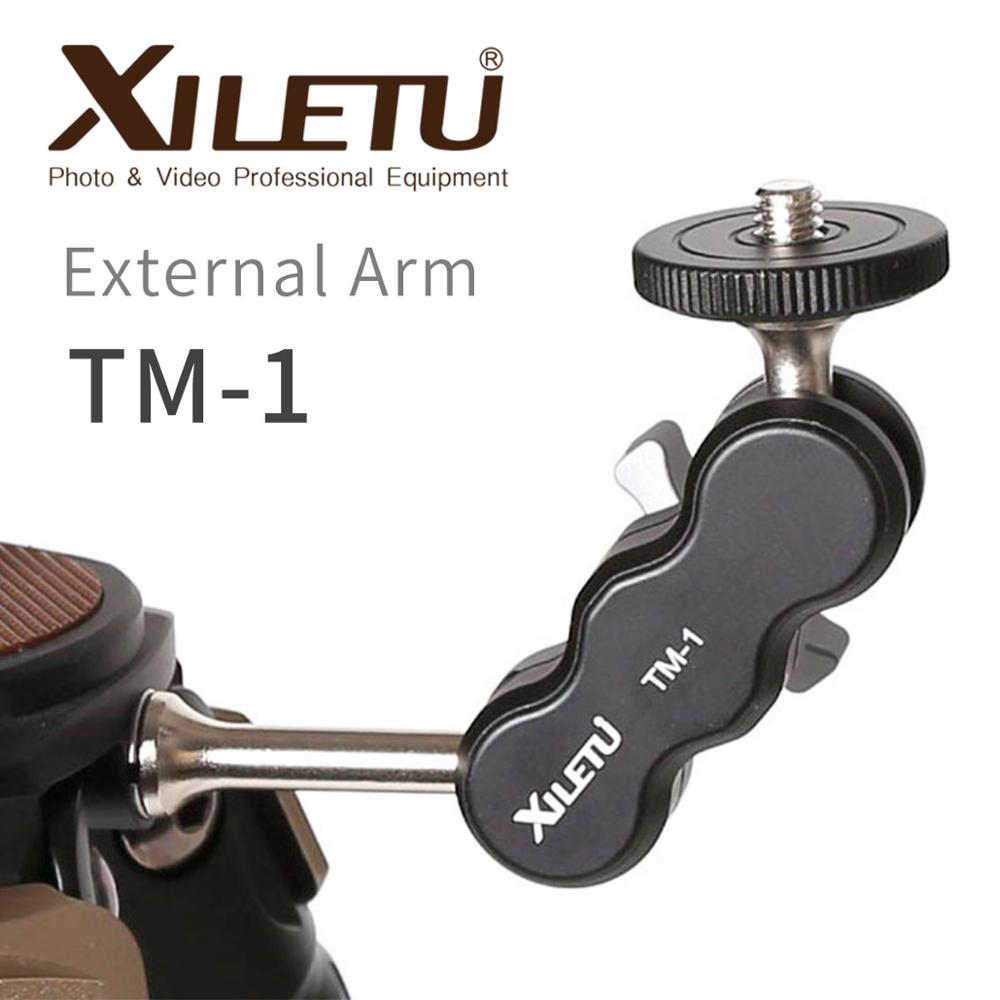 XILETU TM-1 Universele Externe Arm 1/4 Schroef kan monteren op Statief flitslicht microfoon telefoon clip houder