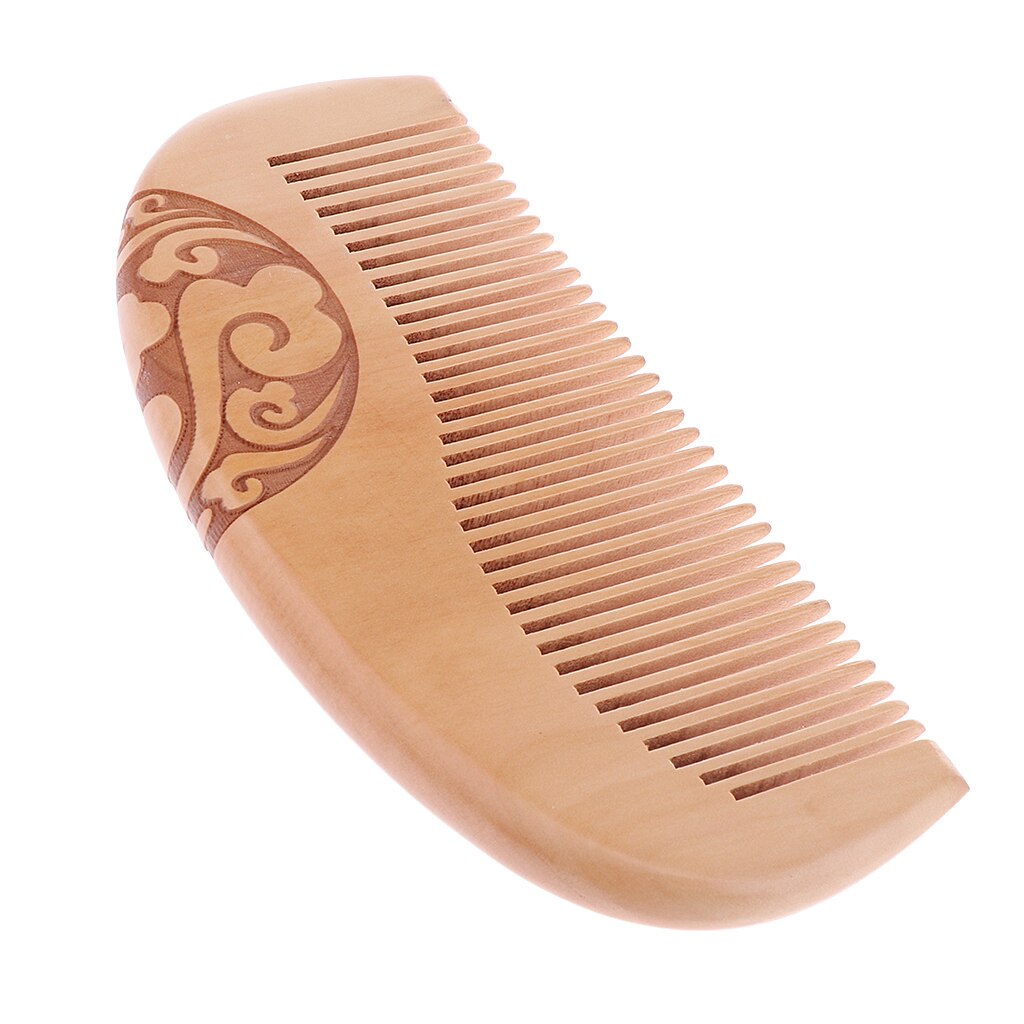 Cepillo de pelo grueso hecho a mano para hombres, peine de madera de 5 pulgadas, de bolsillo, hecho a mano