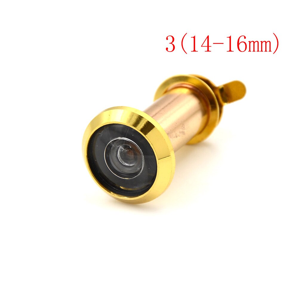 Security 180 Degrees Door Viewers Hole Wide Viewing Angle Peephole Hidden Peephole Adjustable Glass Lens Hardware Tools: A3