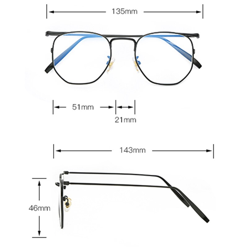 Computer Anti Blue Ray Glasses Anti Blue Light Eyeglasses Optical Eye Spectacle UV Blocking Gaming Filter Eyewear