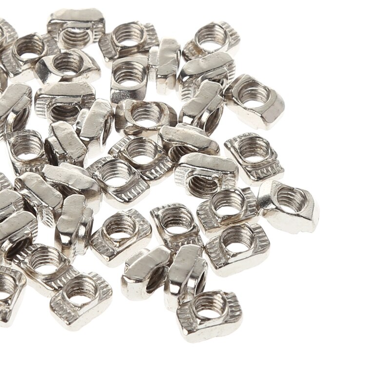 Conector de fijación de tuerca de martillo M5 T para impresora, 50 unids/set/juego, para perfil
