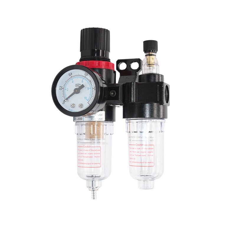 AFC2000 1/4 Luchtcompressor Olie Waterafscheider Filter Regulator Val Airbrush Reduceerventiel: AFC2000