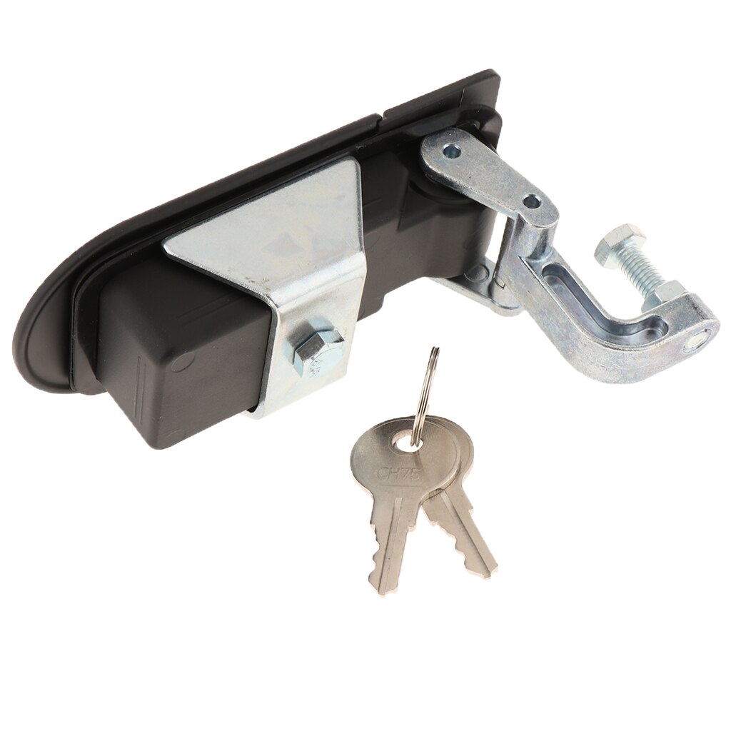 Compression Latch Lever Lock for Horsebox Trailers Locker Doors Tack Box, Black