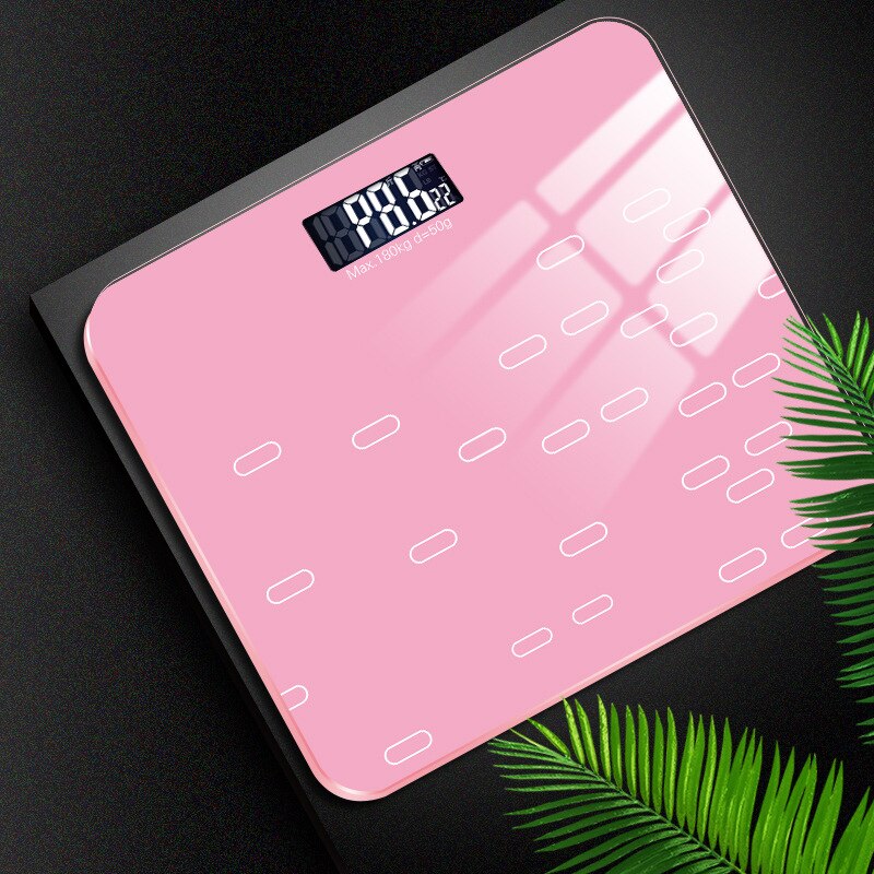 CE Certification Weight Scale Body Electronic Dry Battery Scale Household Accurate Adult ChildHealth Weighing Electronic Scale: Pink-Battery