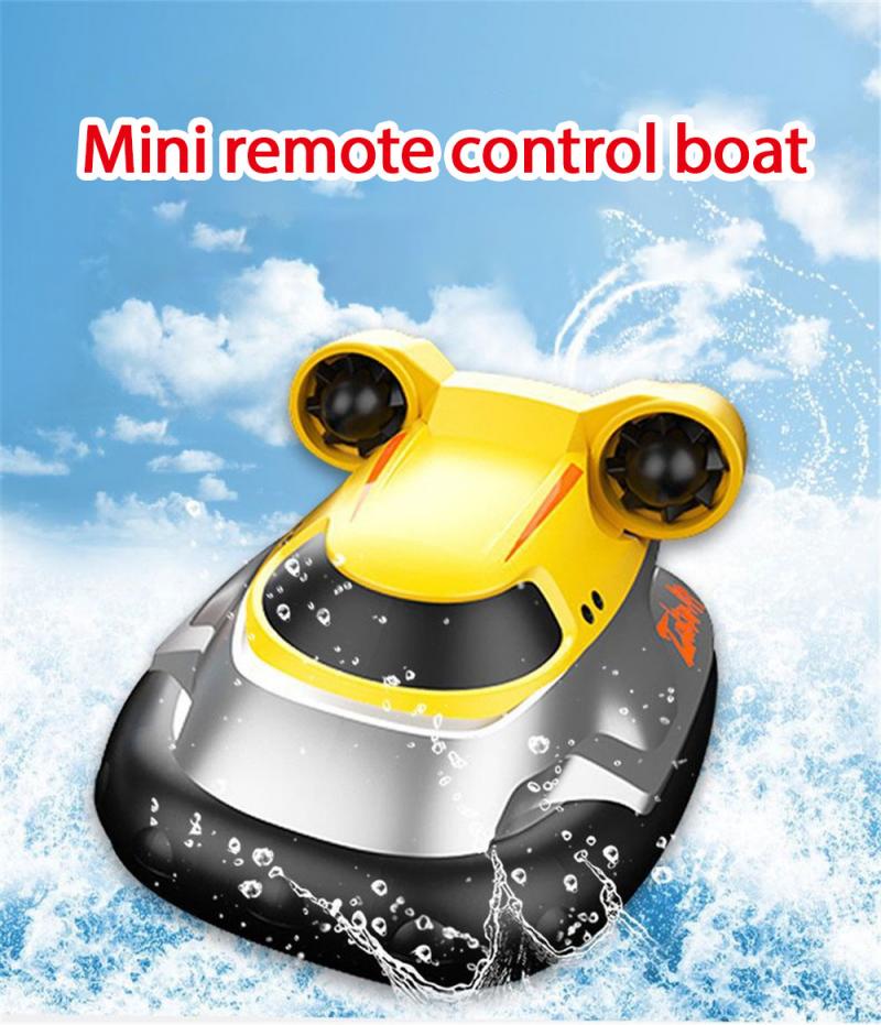 2.4G Wireless Mini Hovercraft Toy Water Electric Remote Control Boat Speedboat##