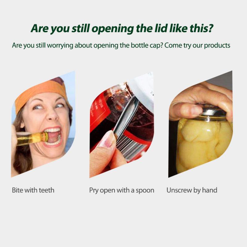 Verstelbare Multifunctionele Fles Cap Openers Rvs Deksels Off Jar Opener Arbeidsbesparende Blikopener Keuken Gadgets