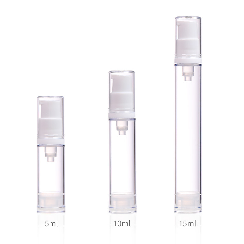 Podkład w płynie butelka podróżna 5ml 10ml 15ml Mini podkład kosmetyczny próbki narzędzia do przepakowywania Airless butelka z pompką przenośna: SZARY