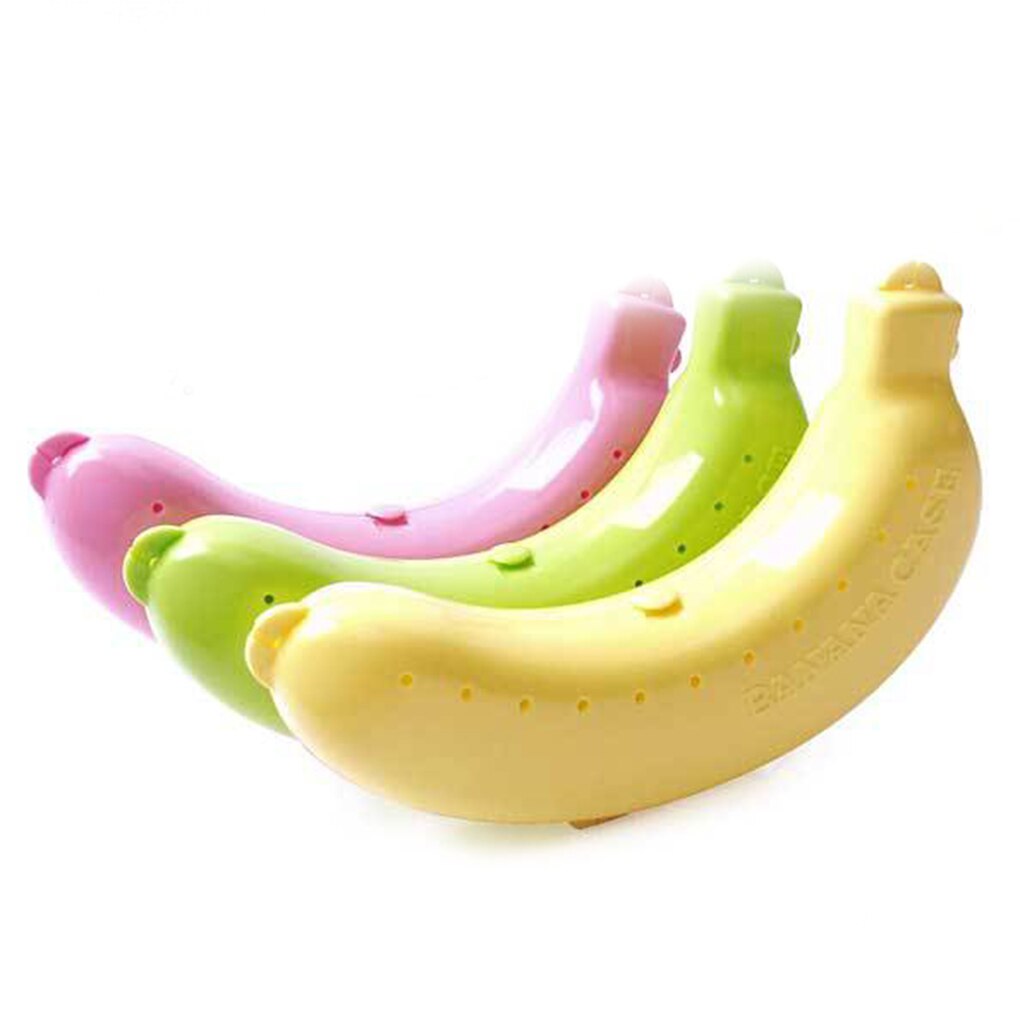1pc søde bananbeskyttelsestaske beholder tur udendørs frokost frugtopbevaringsboksholder banan bærbare rejseopbevaringskasser