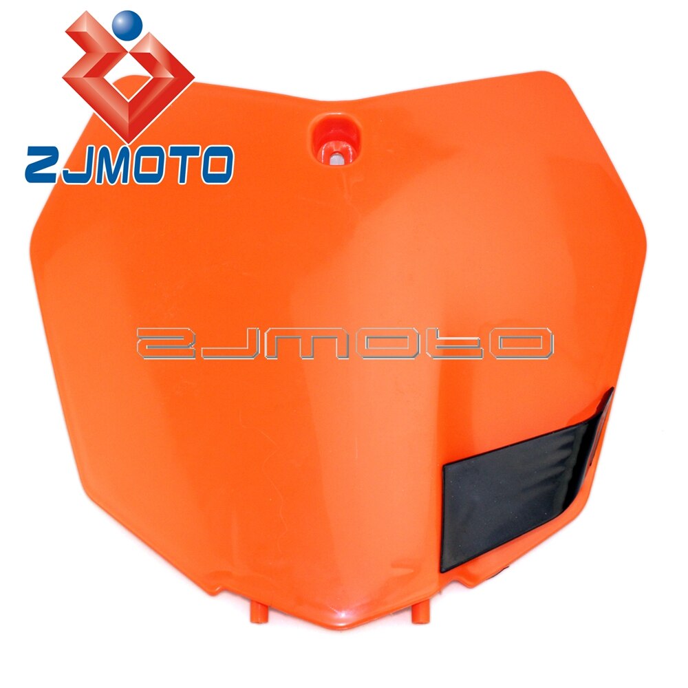 Dirt Bike Orange Plastic Front Name Number Plate For 350 SX-F 250 SX-F 250 SX Number Plate Motocross Enduro