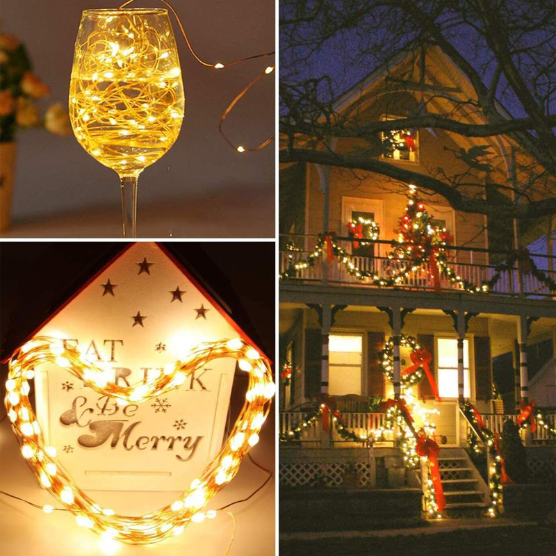 7M/12M/22M/32M lumière solaire extérieure jardin fée chaîne lumière Led scintillant lampe étanche pour noël Patio arbre fête