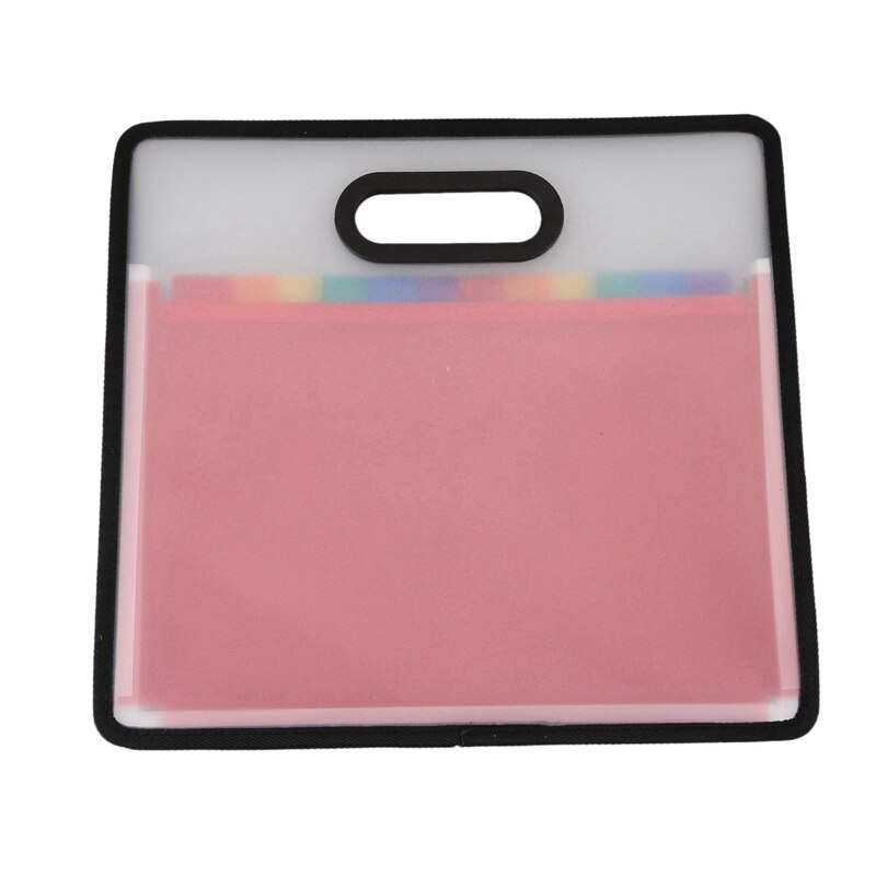 Accordion Expanding File Folder A4 Paper Filing Cabinet 12 Pockets with 100 Pvc Plastic Cards Plastic Business Cards