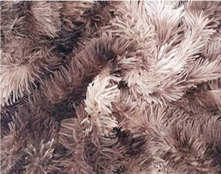 165*100cm gradient tie-dye tæppe pv fløjl hjem tekstil pet kennel faux plys pels stof til frakke pudebetræk krave: E